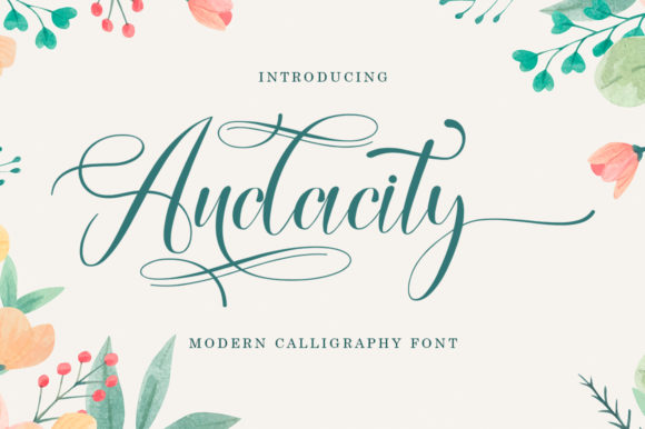 Audacty: A Friendly Handwritten Font for Branding