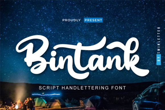 Bintank: A Playful Script Font for Campaigns