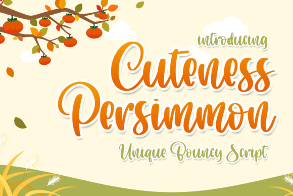Cuteness Persimmon: A Friendly Font for Your Brand