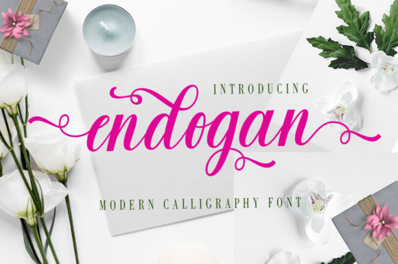 Endogan: A Friendly Handwritten Font for Editorial Design