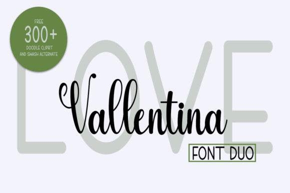 Love Vallentina Duo: A Versatile Script Font for Crafters