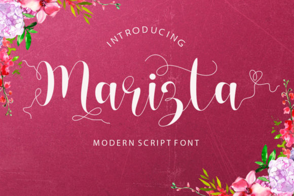 Marizta: A Romantic Handwritten Font for Editorial Design