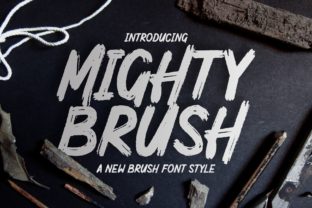 Mighty Brush: A Bold Display Font for Web Design