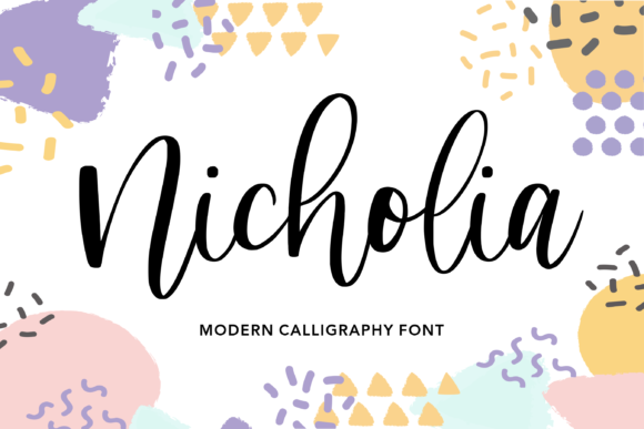 Nicholia: A Modern Handwritten Font for Web Design