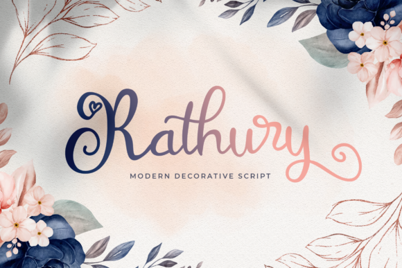 Rathury: A Modern Handwritten Script Font for Web Design