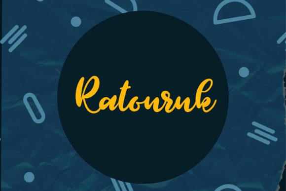 Ratouruk: A Modern Script Font for Editorial Design