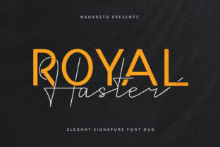 Royal Haster: A Versatile Font Duo for Elegant Branding