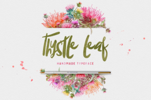 Thysle Leaf: A Hand-Drawn Display Font for Makers