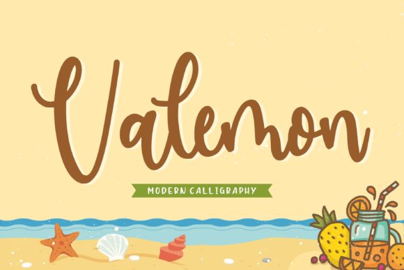 Valemon: A Handwritten Script Font for Editorial Design